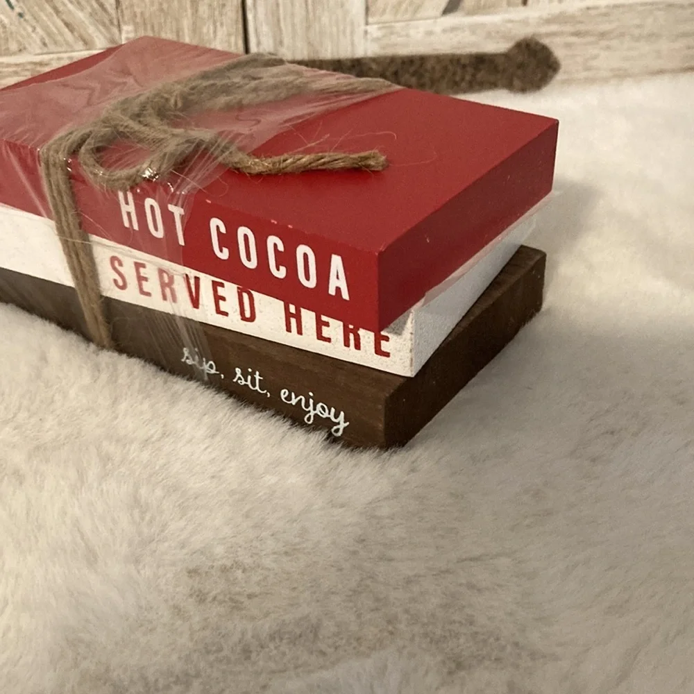 Copy—Target BP 2022 Hot Cocoa Stacked Books Decor